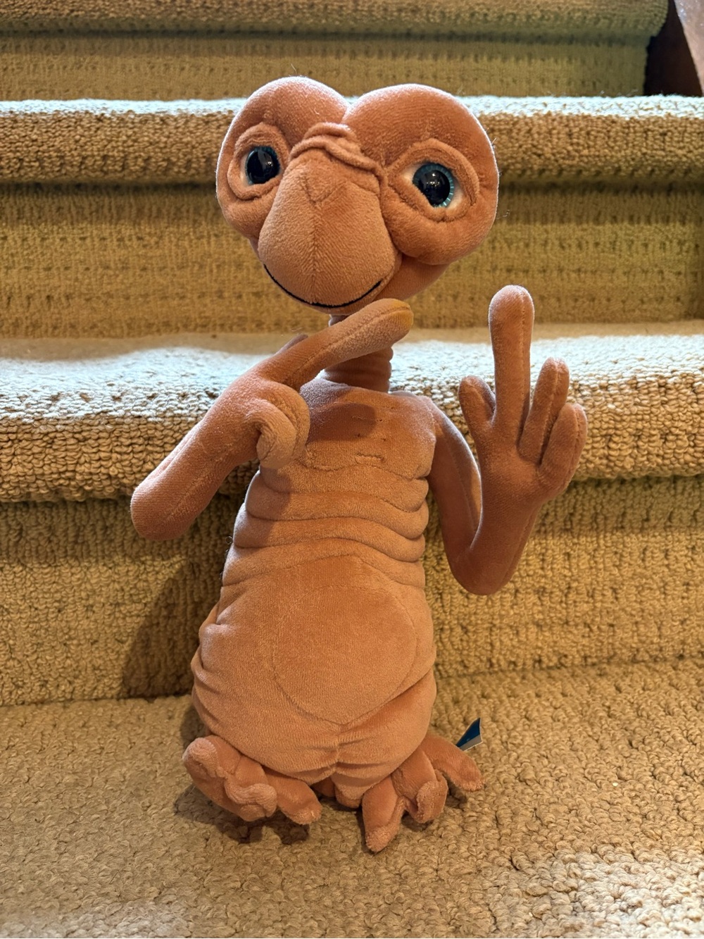 Vintage E.T. Plush Toy Light Brown Alien Collectible Toys R Us 12 Inches